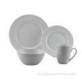 Ensembles de vaisselle en porcelaine de luxe en céramique en gros 24pcs